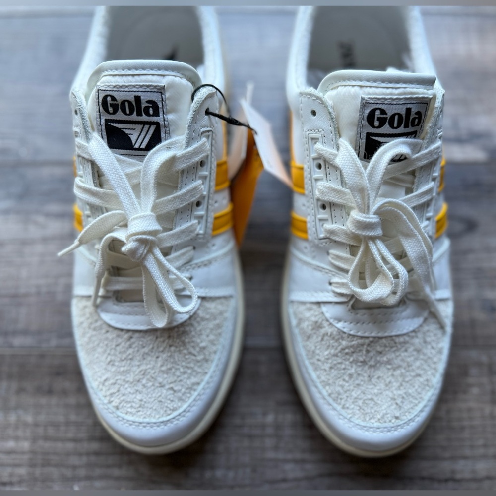 Gola For ZARA White and Yellow Grandslam Casual Sneakers - Picture 7 of 9